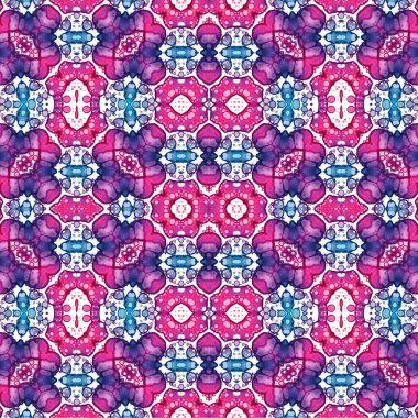 Kusursuz kaotik şablon. Soyut sanat geçmişi. Kusursuz bir doku. Modern arka plan. Mandala