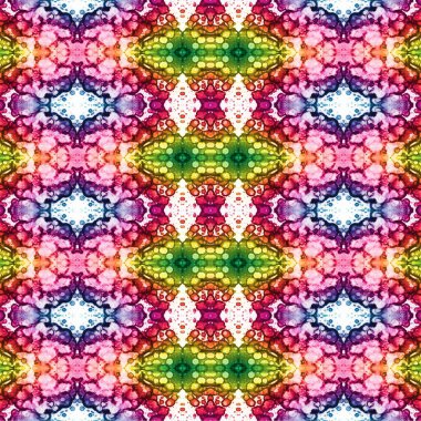 Kusursuz etnik düzen. Soyut retro arka plan. Kusursuz bir doku. Simetrik arkaplan. Sanat dokusu