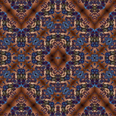 Kusursuz kaotik şablon. Soyut sanat geçmişi. Kusursuz bir doku. Modern arka plan. Mandala