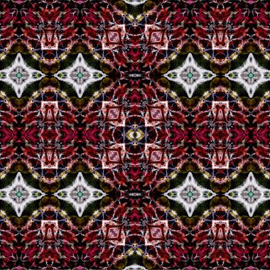 Kusursuz kaotik şablon. Soyut moda arka planı. Kusursuz bir doku. Modern arka plan. Kaleydoskopik