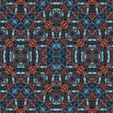 Kusursuz kaotik şablon. Soyut moda arka planı. Kusursuz bir doku. Modern arka plan. Kaleydoskopik