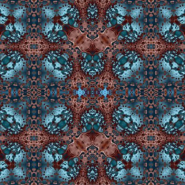 Kusursuz kaotik şablon. Soyut sanat geçmişi. Kusursuz bir doku. Modern arka plan. Mandala