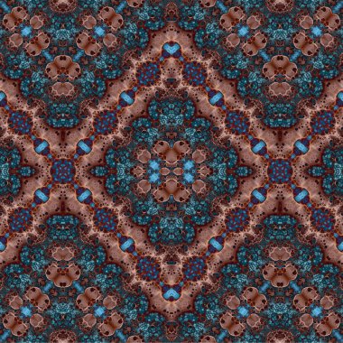 Kusursuz kaotik şablon. Soyut sanat geçmişi. Kusursuz bir doku. Modern arka plan. Mandala