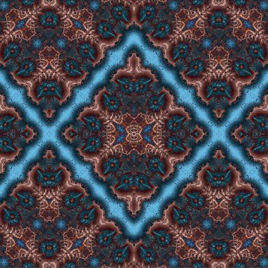 Kusursuz kaotik şablon. Soyut sanat geçmişi. Kusursuz bir doku. Modern arka plan. Mandala