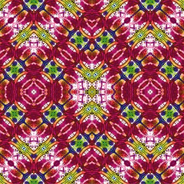 Kusursuz etnik düzen. Soyut retro arka plan. Kusursuz bir doku. Simetrik arkaplan. Sanat dokusu