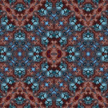 Kusursuz kaotik şablon. Soyut sanat geçmişi. Kusursuz bir doku. Modern arka plan. Mandala