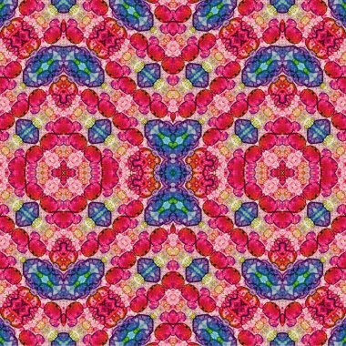 Kusursuz kaotik şablon. Soyut sanat geçmişi. Kusursuz bir doku. Modern arka plan. Mandala