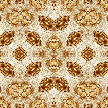 Kusursuz kaotik şablon. Soyut sanat geçmişi. Kusursuz bir doku. Modern arka plan. Mandala