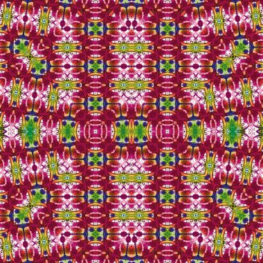 Kusursuz etnik düzen. Soyut retro arka plan. Kusursuz bir doku. Simetrik arkaplan. Sanat dokusu