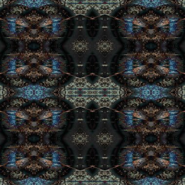 Kusursuz kaotik şablon. Soyut sanat geçmişi. Kusursuz bir doku. Modern arka plan. Mandala