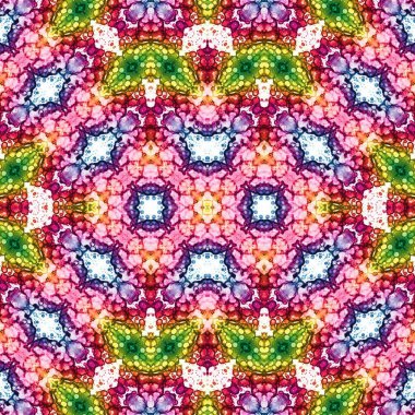 Kusursuz etnik düzen. Soyut retro arka plan. Kusursuz bir doku. Simetrik arkaplan. Sanat dokusu