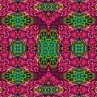 Kusursuz kaotik şablon. Soyut sanat geçmişi. Kusursuz bir doku. Modern arka plan. Mandala