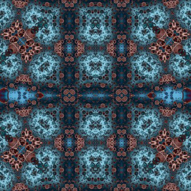 Kusursuz etnik düzen. Soyut retro arka plan. Kusursuz bir doku. Simetrik arkaplan. Sanat dokusu