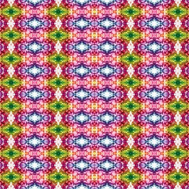 Kusursuz etnik düzen. Soyut retro arka plan. Kusursuz bir doku. Simetrik arkaplan. Sanat dokusu