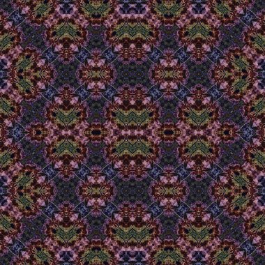 Kusursuz etnik düzen. Soyut retro arka plan. Kusursuz bir doku. Simetrik arkaplan. Sanat dokusu