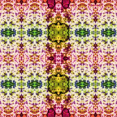 Kusursuz kaotik şablon. Soyut sanat geçmişi. Kusursuz bir doku. Modern arka plan. Mandala