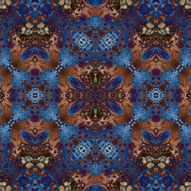 Kusursuz kaotik şablon. Soyut sanat geçmişi. Kusursuz bir doku. Modern arka plan. Mandala