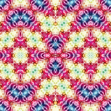 Kusursuz kaotik şablon. Soyut sanat geçmişi. Kusursuz bir doku. Modern arka plan. Mandala