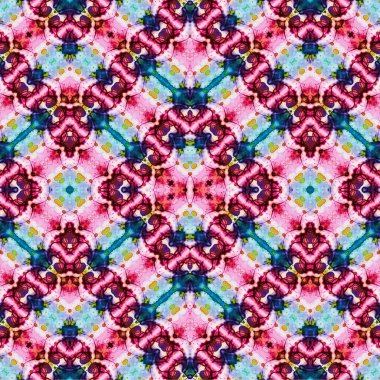 Kusursuz etnik düzen. Soyut retro arka plan. Kusursuz bir doku. Simetrik arkaplan. Sanat dokusu