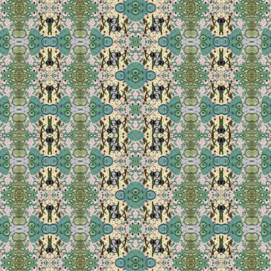 Kusursuz kaotik şablon. Soyut sanat geçmişi. Kusursuz bir doku. Modern arka plan. Mandala