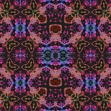 Kusursuz kaotik şablon. Soyut sanat geçmişi. Kusursuz bir doku. Modern arka plan. Mandala