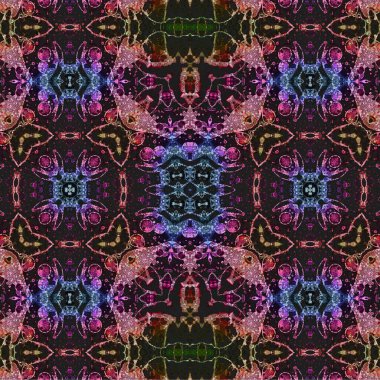 Kusursuz kaotik şablon. Soyut moda arka planı. Kusursuz bir doku. Modern arka plan. Kaleydoskopik