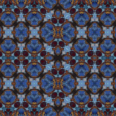 Kusursuz kaotik şablon. Soyut sanat geçmişi. Kusursuz bir doku. Modern arka plan. Mandala