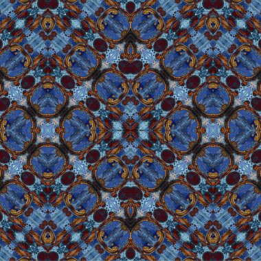 Kusursuz kaotik şablon. Soyut sanat geçmişi. Kusursuz bir doku. Modern arka plan. Mandala