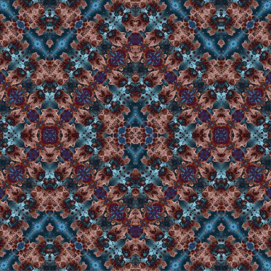 Kusursuz kaotik şablon. Soyut sanat geçmişi. Kusursuz bir doku. Modern arka plan. Mandala