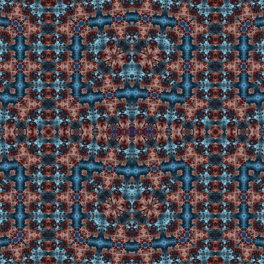 Kusursuz kaotik şablon. Soyut sanat geçmişi. Kusursuz bir doku. Modern arka plan. Mandala