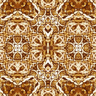 Kusursuz kaotik şablon. Soyut sanat geçmişi. Kusursuz bir doku. Modern arka plan. Mandala