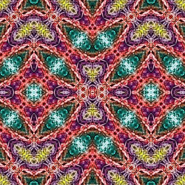 Kusursuz kaotik şablon. Soyut sanat geçmişi. Kusursuz bir doku. Modern arka plan. Mandala