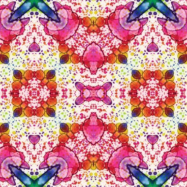 Kusursuz kaotik şablon. Soyut sanat geçmişi. Kusursuz bir doku. Modern arka plan. Mandala