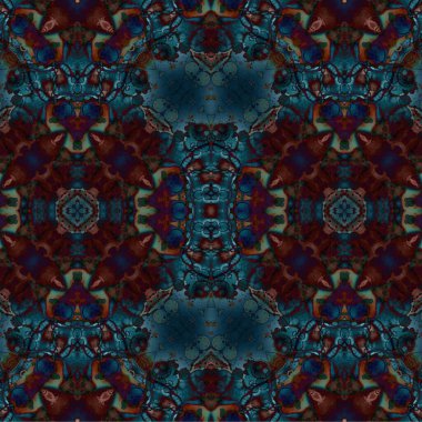 Kusursuz etnik düzen. Soyut retro arka plan. Kusursuz bir doku. Simetrik arkaplan. Sanat dokusu