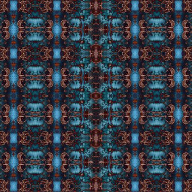 Kusursuz kaotik şablon. Soyut sanat geçmişi. Kusursuz bir doku. Modern arka plan. Mandala