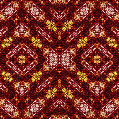 Kusursuz kaotik şablon. Soyut sanat geçmişi. Kusursuz bir doku. Modern arka plan. Mandala