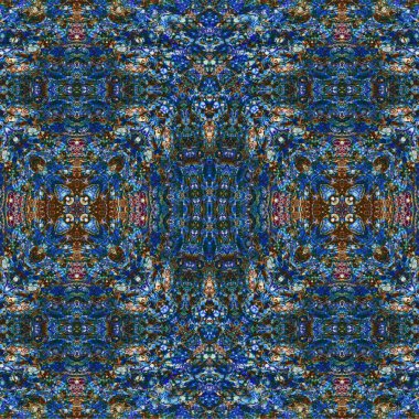 Kusursuz kaotik şablon. Soyut sanat geçmişi. Kusursuz bir doku. Modern arka plan. Mandala