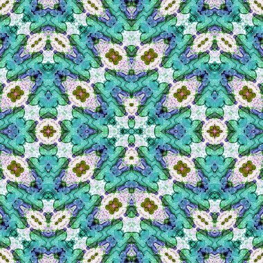 Kusursuz kaotik şablon. Soyut sanat geçmişi. Kusursuz bir doku. Modern arka plan. Mandala