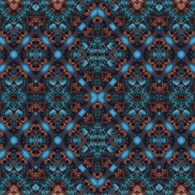 Kusursuz kaotik şablon. Soyut sanat geçmişi. Kusursuz bir doku. Modern arka plan. Mandala