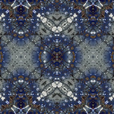 Kusursuz kaotik şablon. Soyut sanat geçmişi. Kusursuz bir doku. Modern arka plan. Mandala