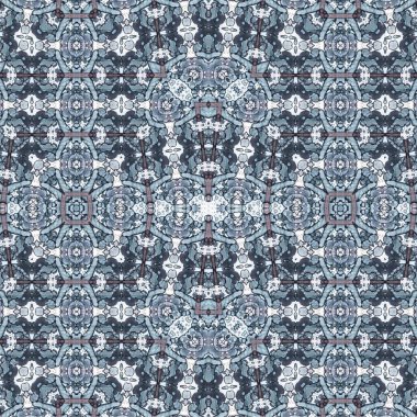 Kusursuz kaotik şablon. Soyut sanat geçmişi. Kusursuz bir doku. Modern arka plan. Mandala