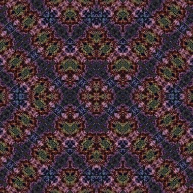 Kusursuz etnik düzen. Soyut retro arka plan. Kusursuz bir doku. Simetrik arkaplan. Sanat dokusu