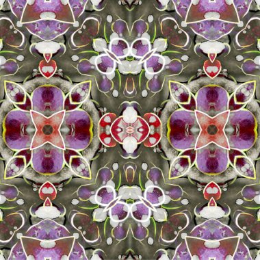 Kusursuz kaotik şablon. Soyut moda arka planı. Kusursuz bir doku. Modern arka plan. Kaleydoskopik