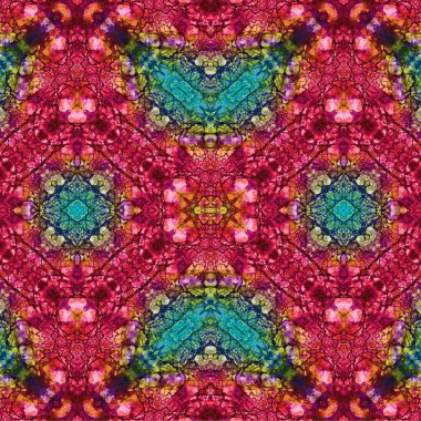 Kusursuz kaotik şablon. Soyut sanat geçmişi. Kusursuz bir doku. Modern arka plan. Mandala