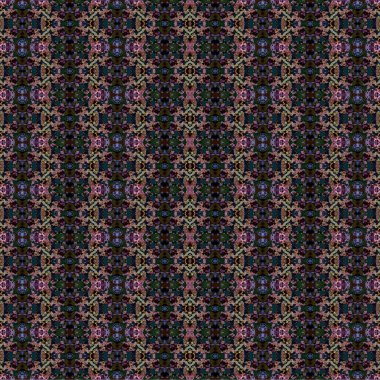 Kusursuz kaotik şablon. Soyut sanat geçmişi. Kusursuz bir doku. Modern arka plan. Mandala