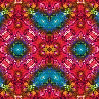 Kusursuz kaotik şablon. Soyut sanat geçmişi. Kusursuz bir doku. Modern arka plan. Mandala