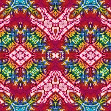 Kusursuz kaotik şablon. Soyut sanat geçmişi. Kusursuz bir doku. Modern arka plan. Mandala