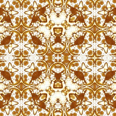 Kusursuz kaotik şablon. Soyut sanat geçmişi. Kusursuz bir doku. Modern arka plan. Mandala