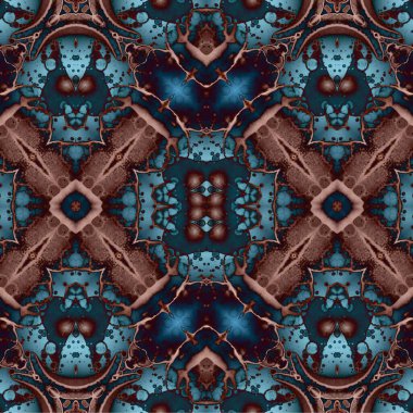 Kusursuz kaotik şablon. Soyut moda arka planı. Kusursuz bir doku. Modern arka plan. Kaleydoskopik