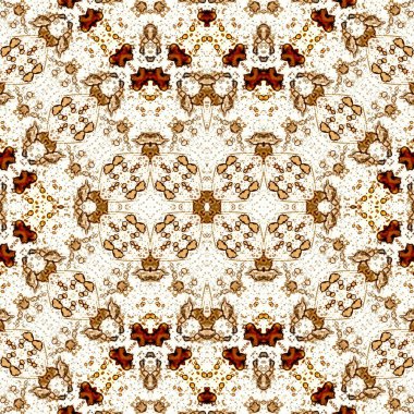 Kusursuz etnik düzen. Soyut retro arka plan. Kusursuz bir doku. Simetrik arkaplan. Sanat dokusu